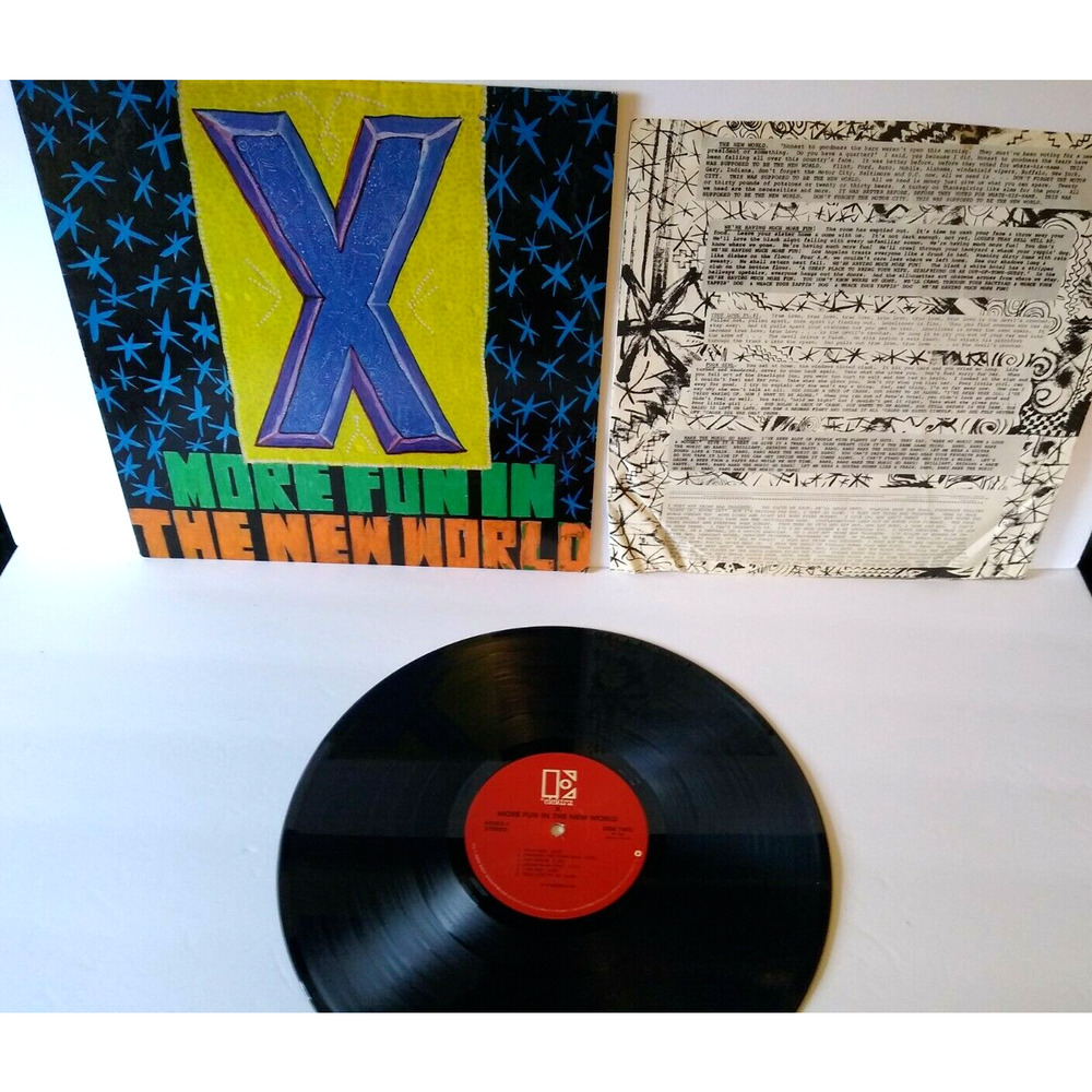 X More Fun In The New World Vinyl LP Record Album 1983 Punk Rock New Wave